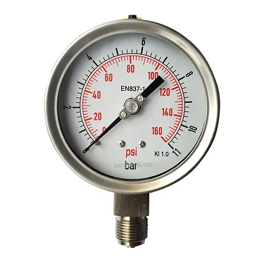 Ss   Bourdon   Tubu   Standard   Pressjoni   Gauge